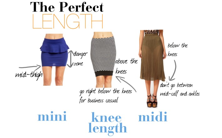 The perfect length skirt