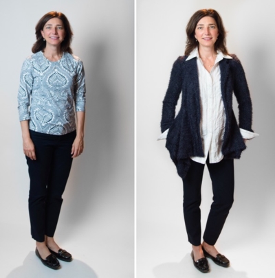 Before and After Women's styling by Shelley golden Stylist Silicon Valley