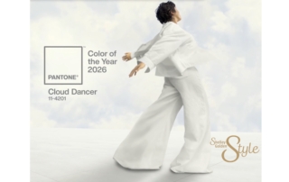 Stylist Shelley Golden how to create outfit using the 2026 color of the year - cloud dancer white